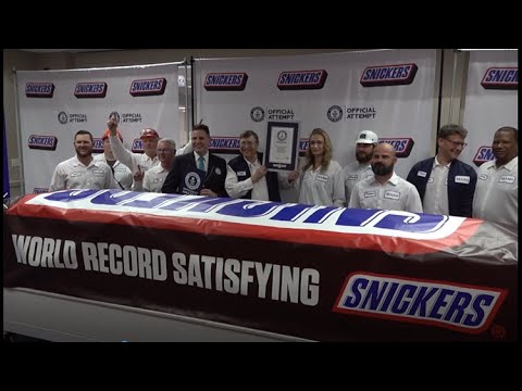 Snickers Creates 4,728 Pound Candy Bar for the Super Bowl