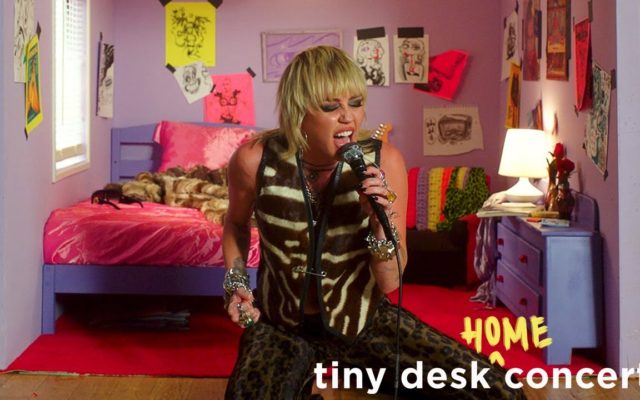 Miley Cyrus Is the Latest Celebrity to Perform a Tiny Desk Concert