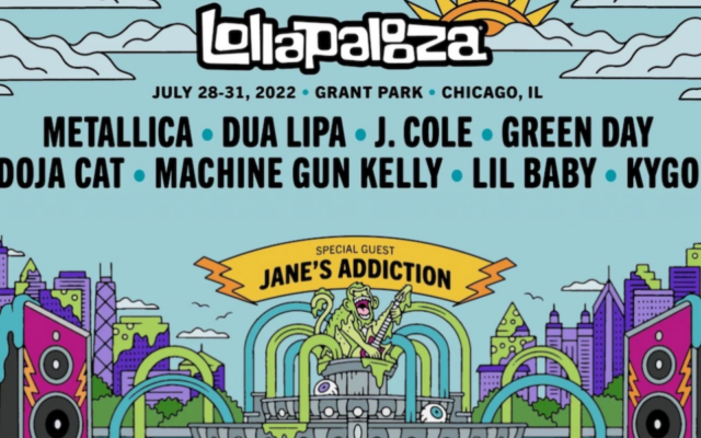 Lollapalooza 2022 Chicago Headlined by Metallica, Dua Lipa, Green Day, Doja Cat, MGK, Lil Baby & More