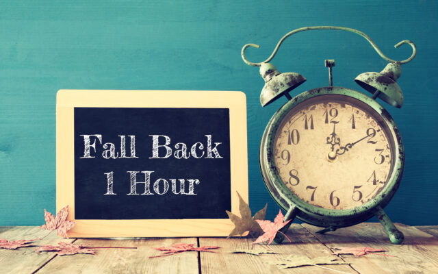 Reminder: Daylight Savings Time Ends This Weekend