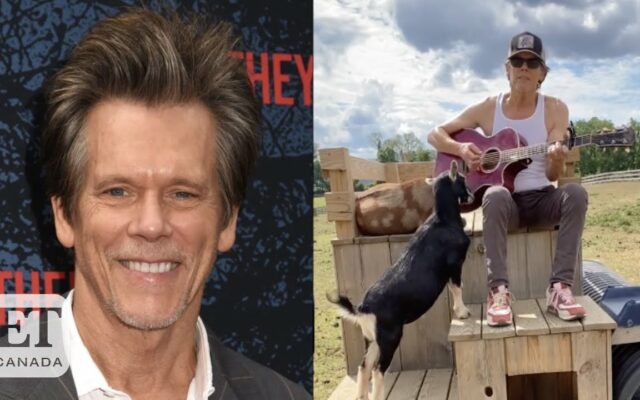 Kevin Bacon Sings Pop Songs To His Goats